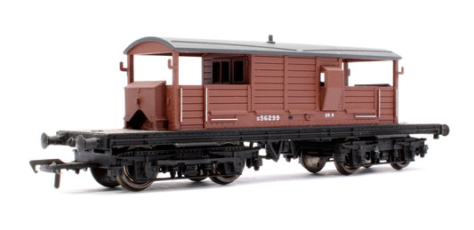 Pre-Owned 25T Queen Mary Brake Van BR Bauxite No.S56299