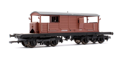 Pre-Owned 25T Queen Mary Brake Van BR Bauxite No.S56299