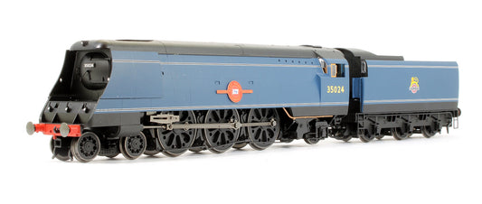 Pre-Owned R3632 BR Blue 4-6-2 Early Merchant Navy Class (Original) 'East Asiatic Company' No.35024 Steam Locomotive - TTS Sound