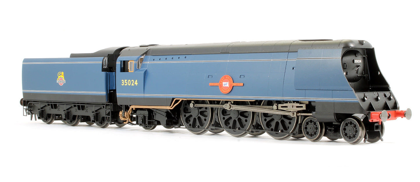 Pre-Owned R3632 BR Blue 4-6-2 Early Merchant Navy Class (Original) 'East Asiatic Company' No.35024 Steam Locomotive - TTS Sound