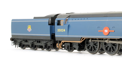 Pre-Owned R3632 BR Blue 4-6-2 Early Merchant Navy Class (Original) 'East Asiatic Company' No.35024 Steam Locomotive - TTS Sound