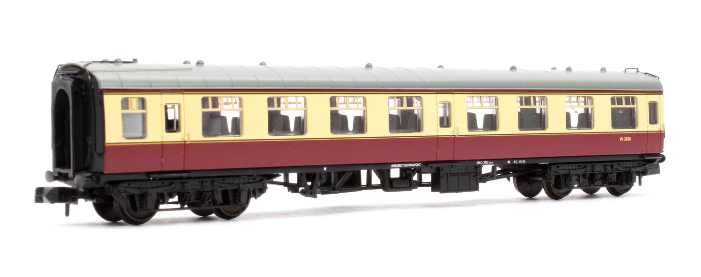 BR Mk1 TSO Tourist Second Open BR Crimson & Cream No. W3876