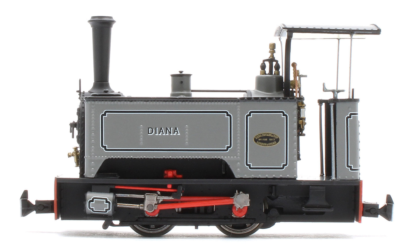 986501 Sirdar Class 0-4-0 Kerr, Stuart & Co. Long-Tank 'Diana’ Lined Grey (As Preserved) Steam Locomotive - DCC Fitted