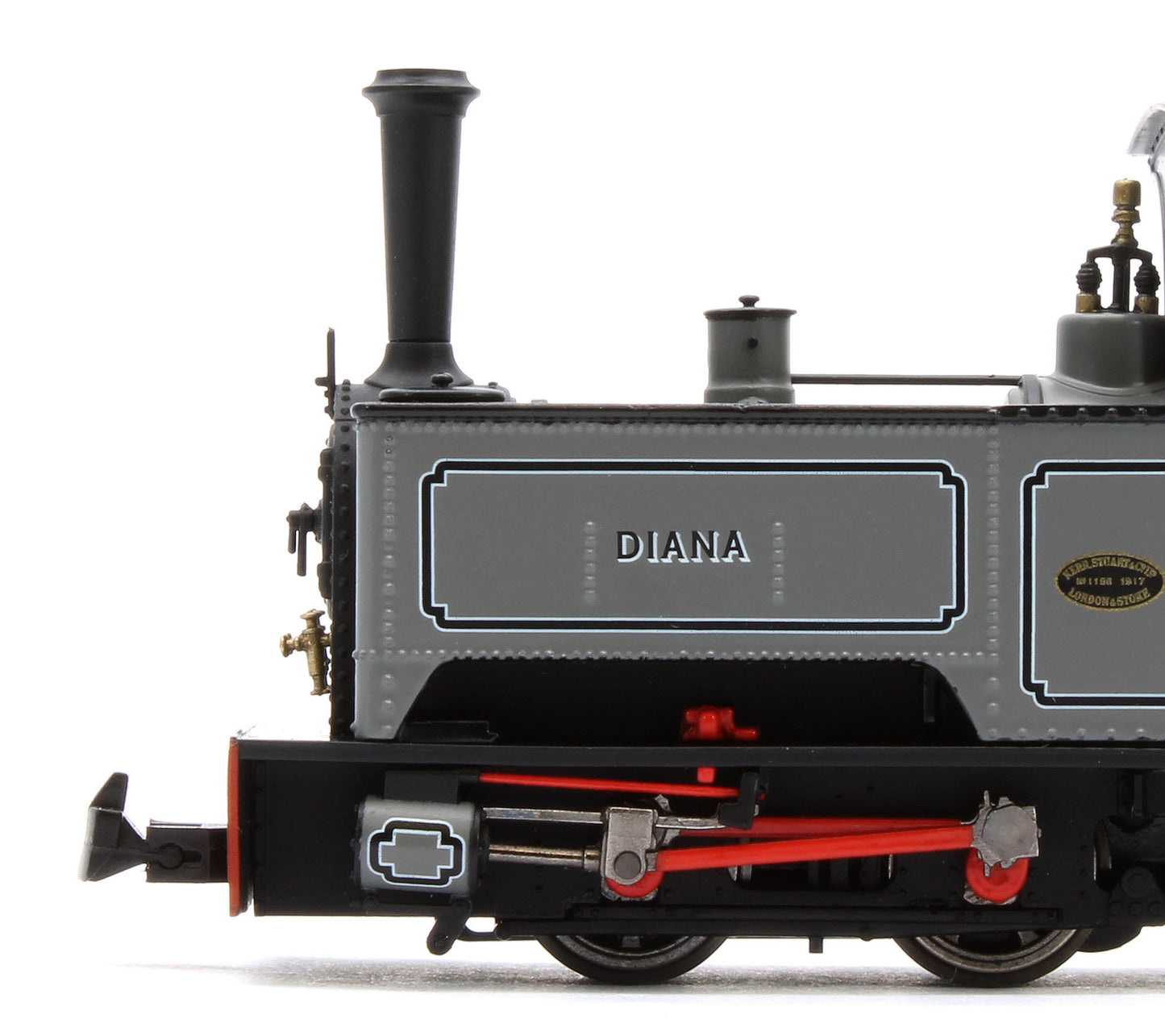 986501 Sirdar Class 0-4-0 Kerr, Stuart & Co. Long-Tank 'Diana’ Lined Grey (As Preserved) Steam Locomotive - DCC Fitted