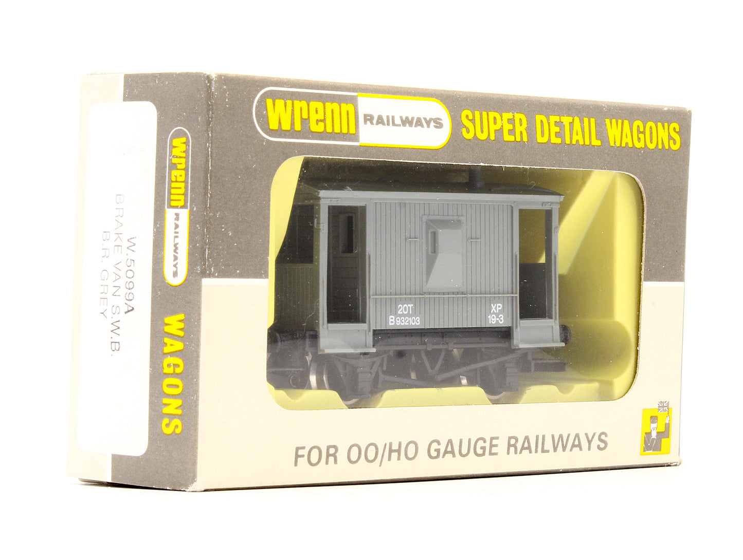 Pre-Owned W5099A Brake Van S.W.B. BR Grey 'B932103'