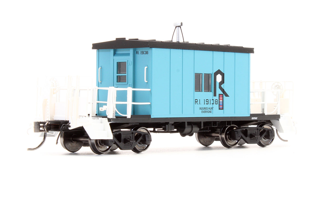 Pre-Owned 34360 Transfer Caboose Short Roof Rock Island Blue - Road #19138