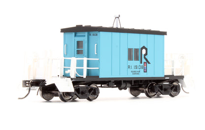 Pre-Owned 34360 Transfer Caboose Short Roof Rock Island Blue - Road #19138