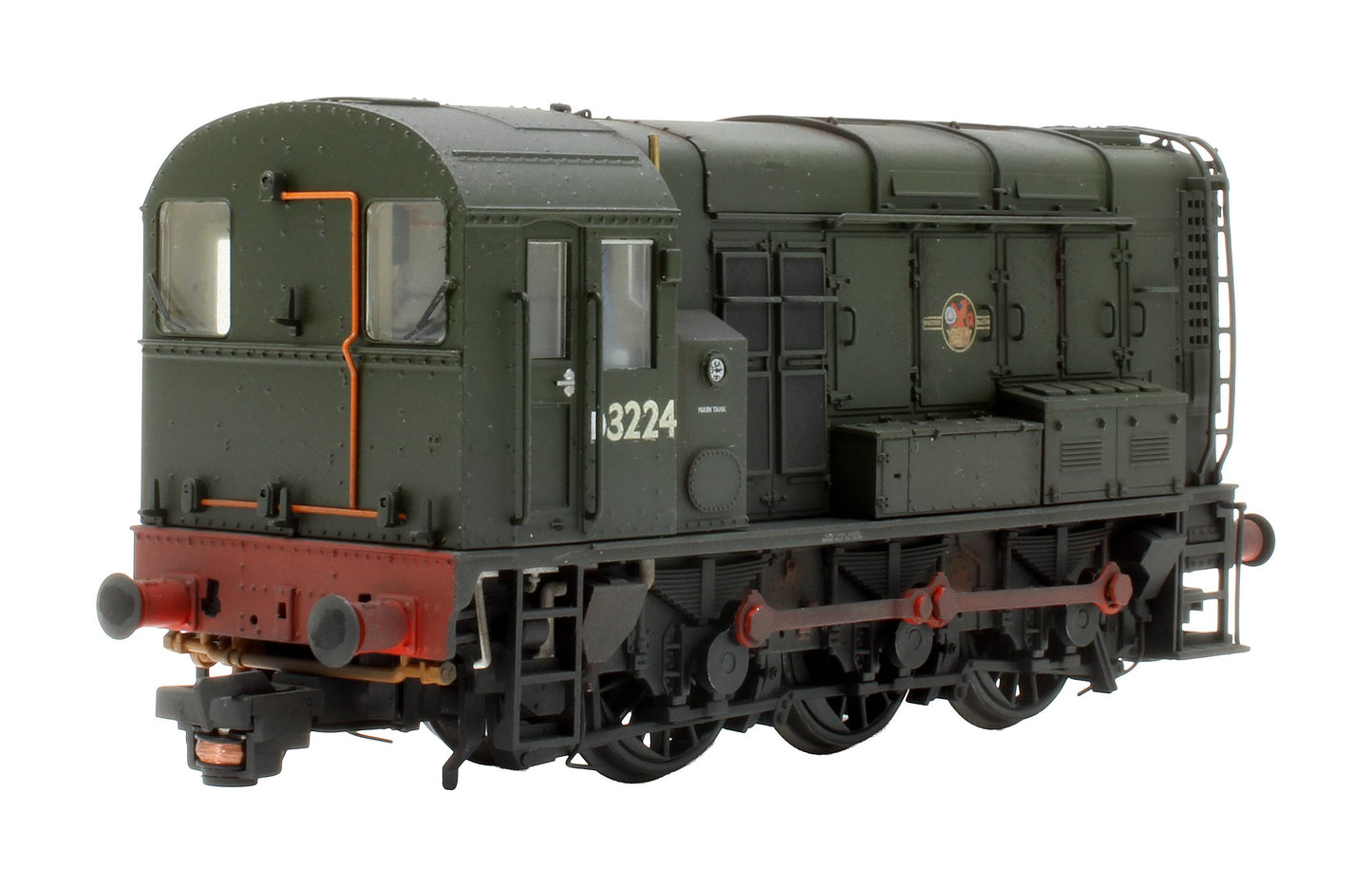 Pre-Owned 35-901SFX Class 08 D3785 BR Green (Late Crest) Diesel Locomotive - Custom Weathered - Deluxe DCC Sound