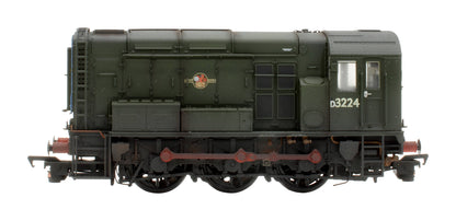 Pre-Owned 35-901SFX Class 08 D3785 BR Green (Late Crest) Diesel Locomotive - Custom Weathered - Deluxe DCC Sound