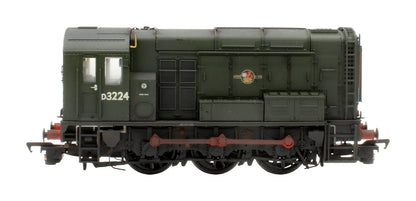 Pre-Owned 35-901SFX Class 08 D3785 BR Green (Late Crest) Diesel Locomotive - Custom Weathered - Deluxe DCC Sound