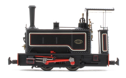 986503 Sirdar Class 0-4-0 Kerr, Stuart & Co. Long-Tank Lined Black Steam Locomotive - DCC Fitted