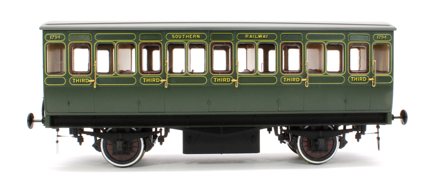 Stroudley 4 Wheel Electrically Lit 3rdSouthern Lined Green 1794 - DCC & Light Bar Fitted