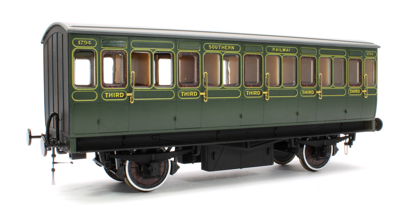 Stroudley 4 Wheel Electrically Lit 3rdSouthern Lined Green 1794 - DCC & Light Bar Fitted