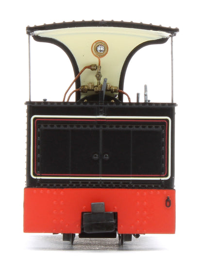986503 Sirdar Class 0-4-0 Kerr, Stuart & Co. Long-Tank Lined Black Steam Locomotive - DCC Fitted