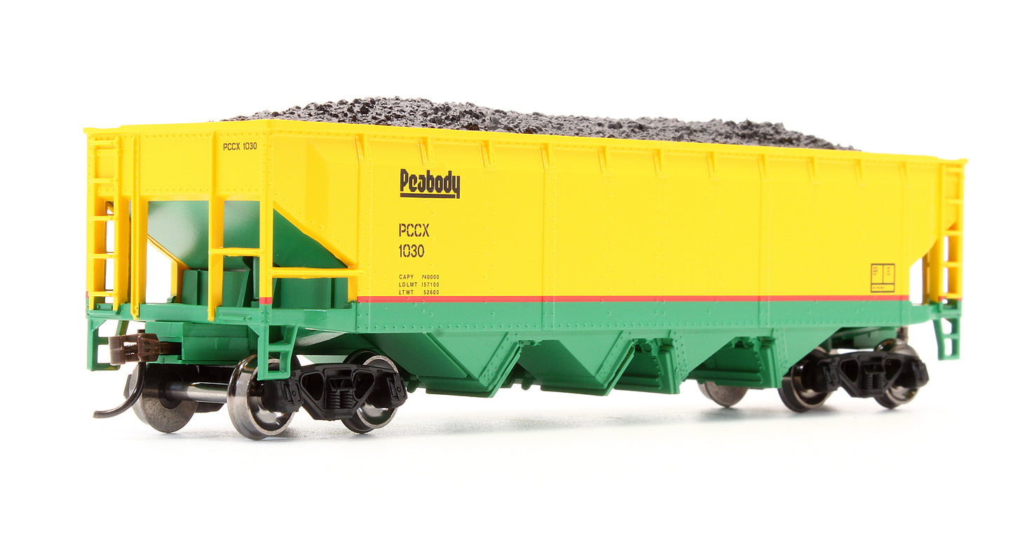 Pre-Owned RND88183 Set Of 3 Peabody 4-Bay Open Hopper Cars