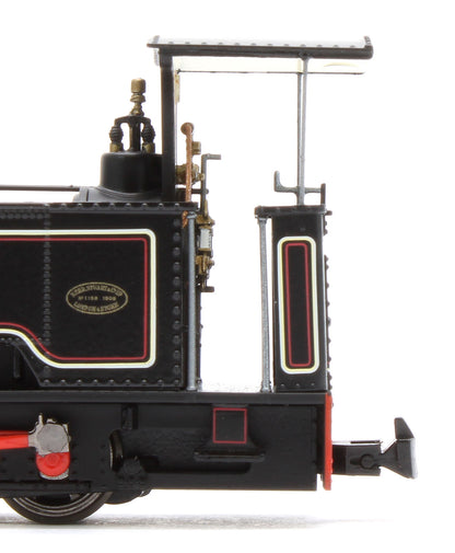986503 Sirdar Class 0-4-0 Kerr, Stuart & Co. Long-Tank Lined Black Steam Locomotive - DCC Fitted