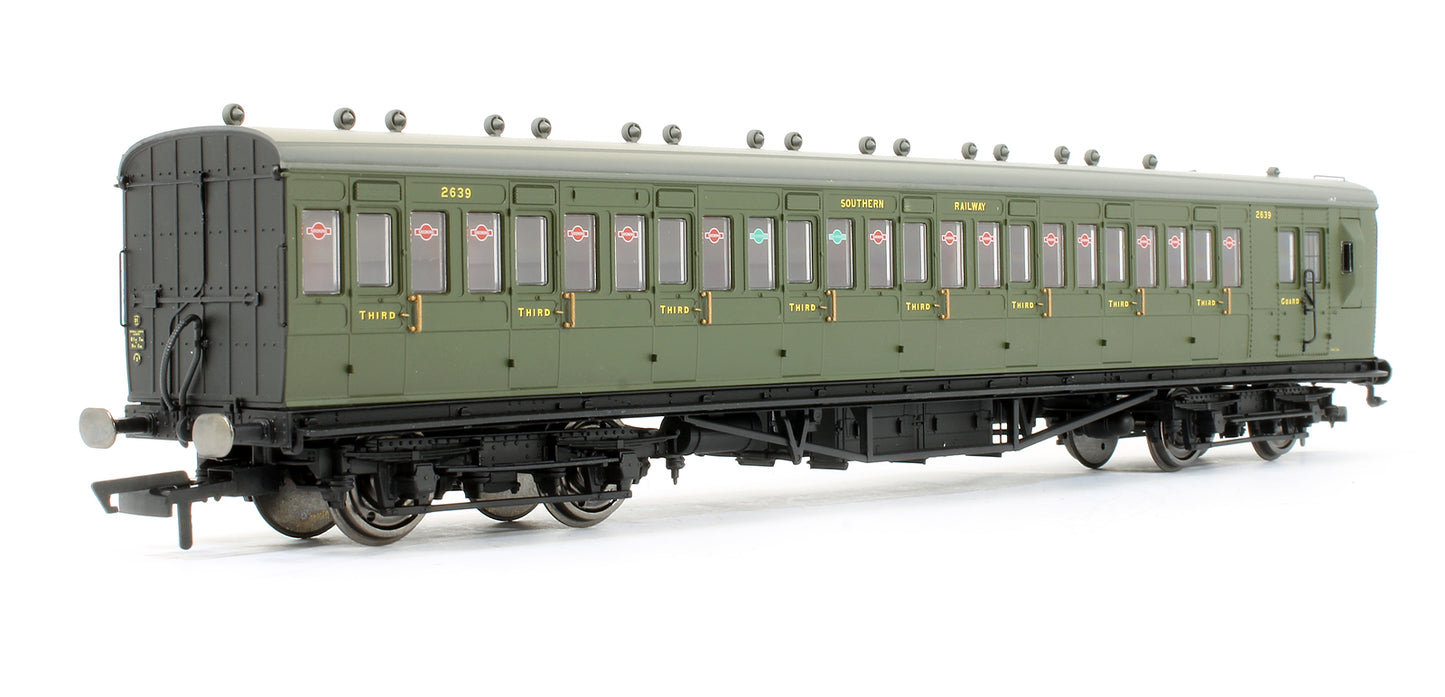 Pre-Owned SR Ex-LSWR Non-Corridor Brake 3rd Class (Diag 99) Coach '2639' Set 45
