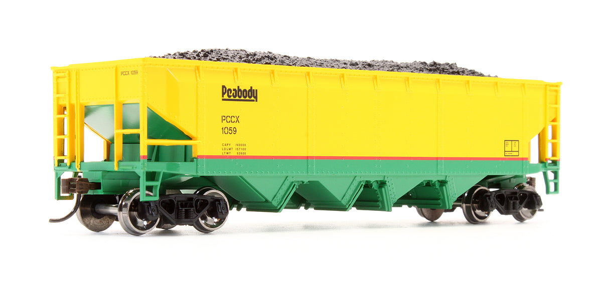 Pre-Owned RND88183 Set Of 3 Peabody 4-Bay Open Hopper Cars