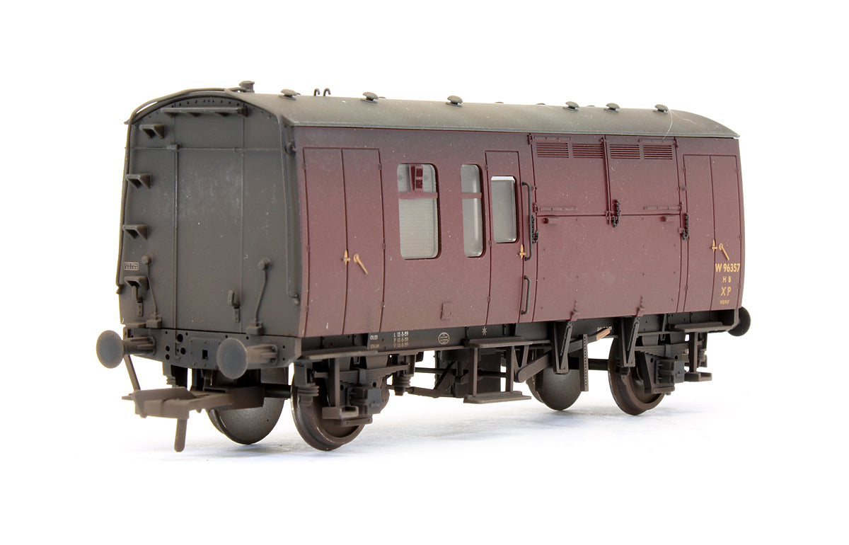 Pre-Owned BR MK1 Horse Box Maroon (WR) - Custom Weathered - Exclusive Edition