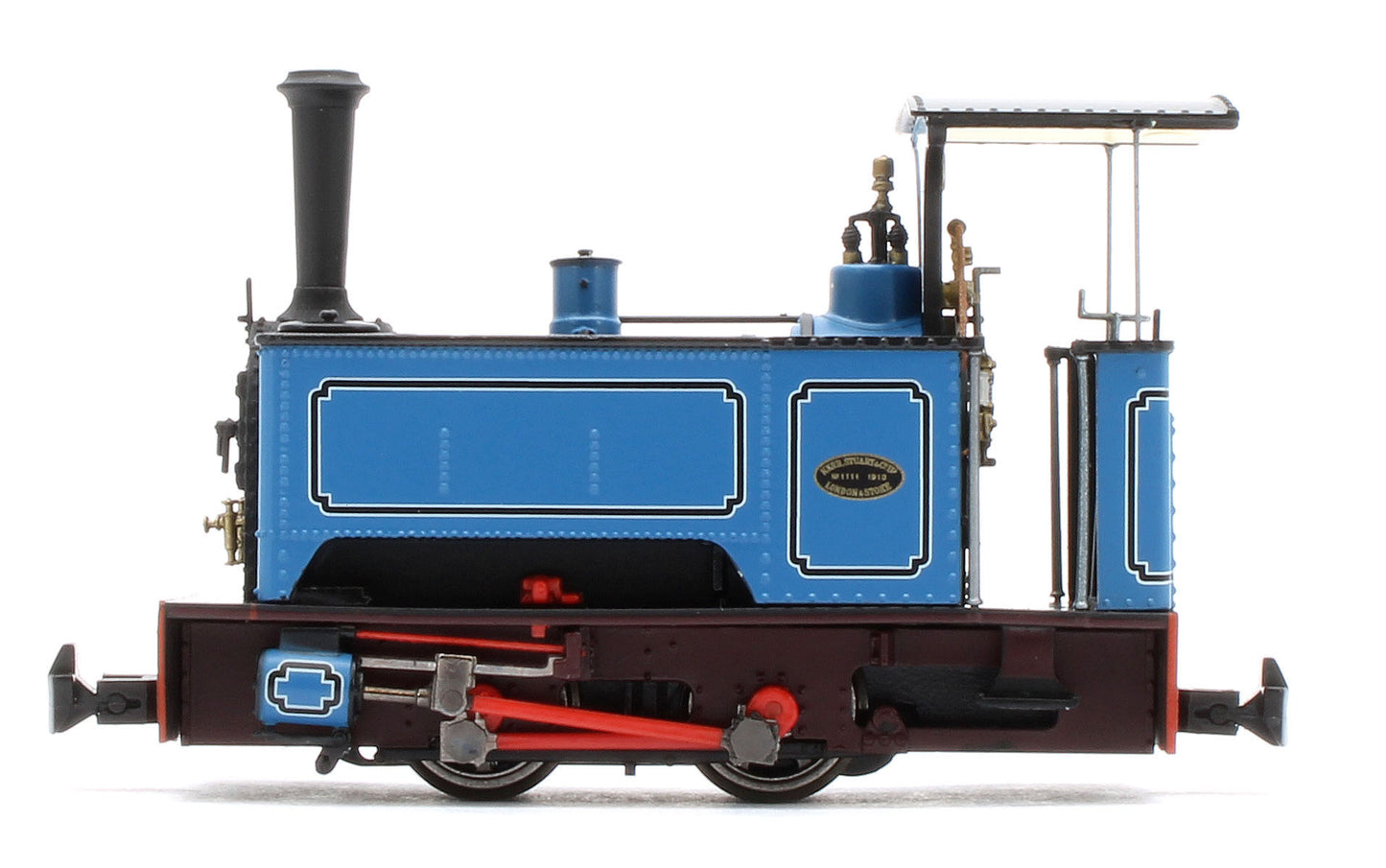 986504 Sirdar Class 0-4-0 Kerr, Stuart & Co. Long-Tank Lined Blue Steam Locomotive - DCC Fitted