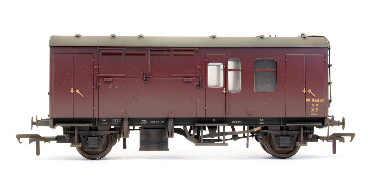 Pre-Owned BR MK1 Horse Box Maroon (WR) - Custom Weathered - Exclusive Edition