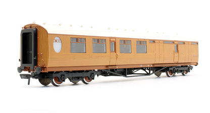 34-460 Thompson 3rd Class Brake Corridor Coach LNER Teak