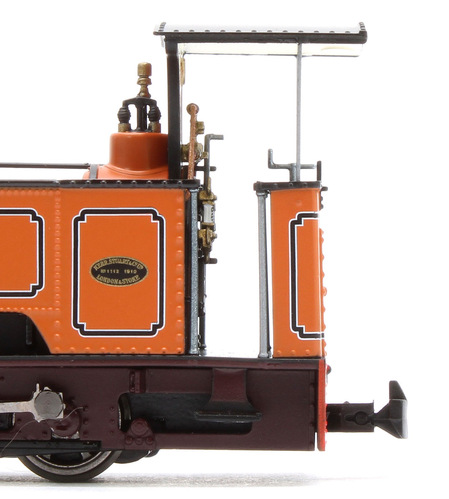 986505 Sirdar Class 0-4-0 Kerr, Stuart & Co. Long-Tank Lined Burnt Orange Steam Locomotive - DCC Fitted