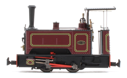 986506 Sirdar Class 0-4-0 Kerr, Stuart & Co. Long-Tank Lined Maroon Steam Locomotive - DCC Fitted