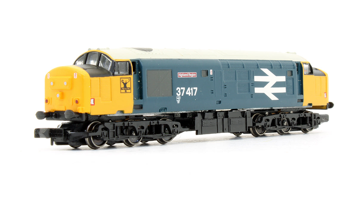 Pre-Owned Class 37417 'Highland Region' BR Blue Large Logo Diesel Locomotive