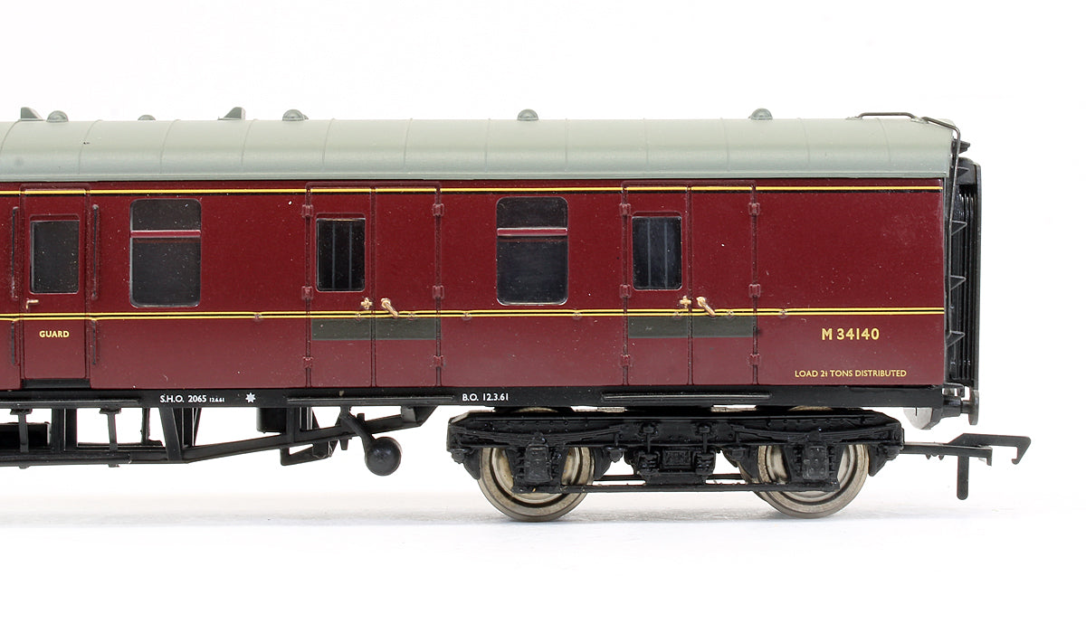 Pre-Owned 39-076D BR Maroon MK1 Brake Corridor BSK Coach 'M34140'