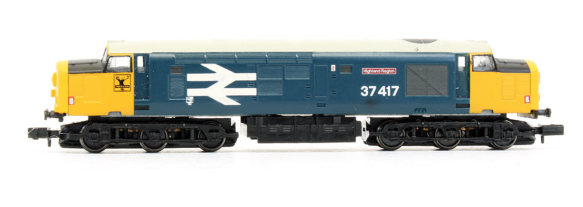 Pre-Owned Class 37417 'Highland Region' BR Blue Large Logo Diesel Locomotive