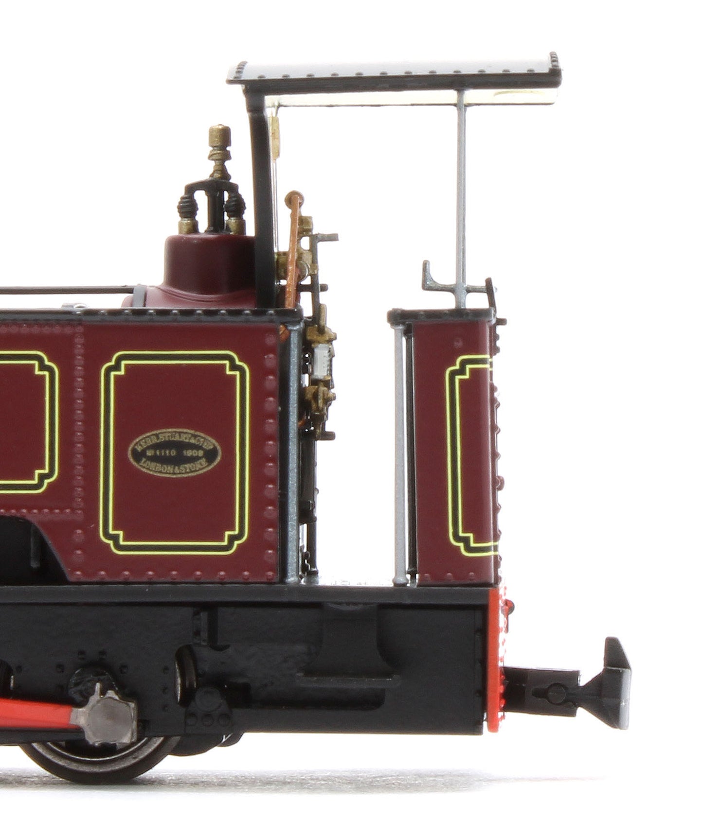986006 Sirdar Class 0-4-0 Kerr, Stuart & Co. Long-Tank Lined Maroon Steam Locomotive