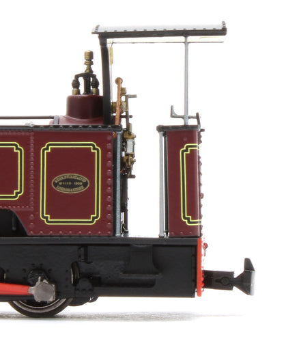 986506 Sirdar Class 0-4-0 Kerr, Stuart & Co. Long-Tank Lined Maroon Steam Locomotive - DCC Fitted