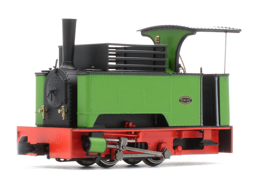 986507 Sirdar Class 0-4-0 Kerr, Stuart & Co. Long-Tank Plain Green Steam Locomotive - DCC Fitted