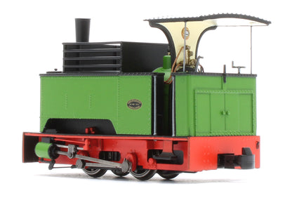 986507 Sirdar Class 0-4-0 Kerr, Stuart & Co. Long-Tank Plain Green Steam Locomotive - DCC Fitted