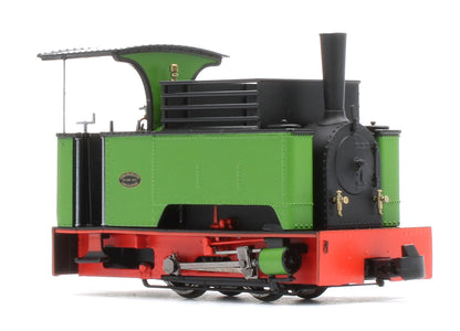 986507 Sirdar Class 0-4-0 Kerr, Stuart & Co. Long-Tank Plain Green Steam Locomotive - DCC Fitted