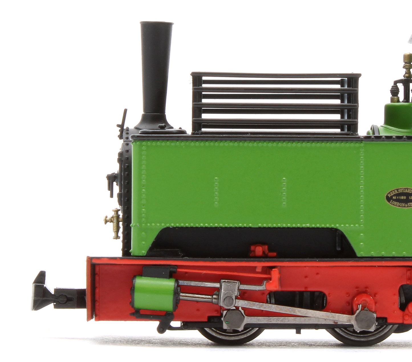986507 Sirdar Class 0-4-0 Kerr, Stuart & Co. Long-Tank Plain Green Steam Locomotive - DCC Fitted