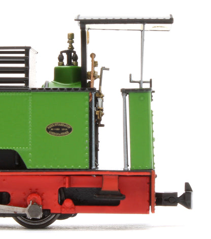 986507 Sirdar Class 0-4-0 Kerr, Stuart & Co. Long-Tank Plain Green Steam Locomotive - DCC Fitted