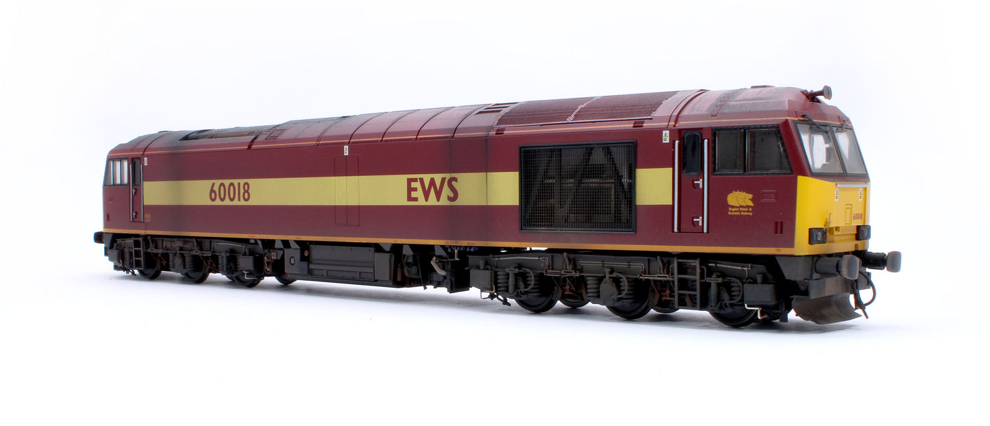 Highly Detailed Premium Weathered Class 60 018 EWS Diesel Electric Locomotive