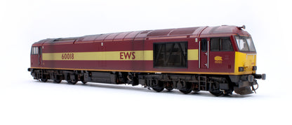 Highly Detailed Premium Weathered Class 60 018 EWS Diesel Electric Locomotive