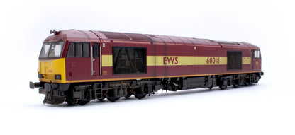 Highly Detailed Premium Weathered Class 60 018 EWS Diesel Electric Locomotive