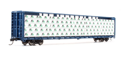 Pre-Owned 910-50716 72' Centre Beam Flat Car McLoud River - Road #9110 - With Load
