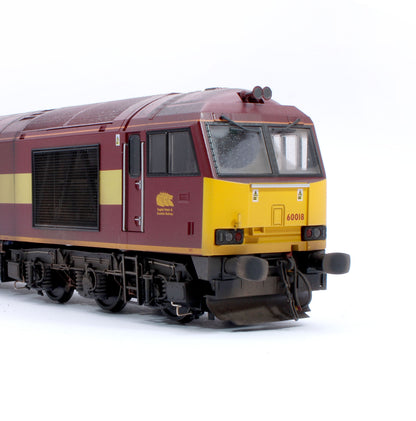 CM-60018-EWS-SOUNDW Highly Detailed Premium Weathered Class 60 018 EWS Diesel Electric Locomotive - DCC Sound