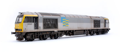 Highly Detailed Premium Weathered Class 60 027 “Joseph Banks” Triple Grey Petroleum Diesel Electric Locomotive - DCC Sound