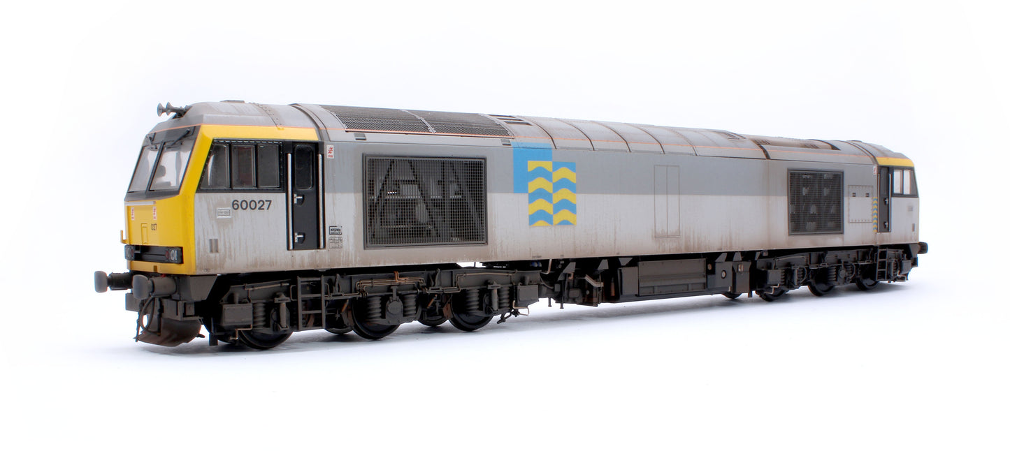 Highly Detailed Premium Weathered Class 60 027 “Joseph Banks” Triple Grey Petroleum Diesel Electric Locomotive