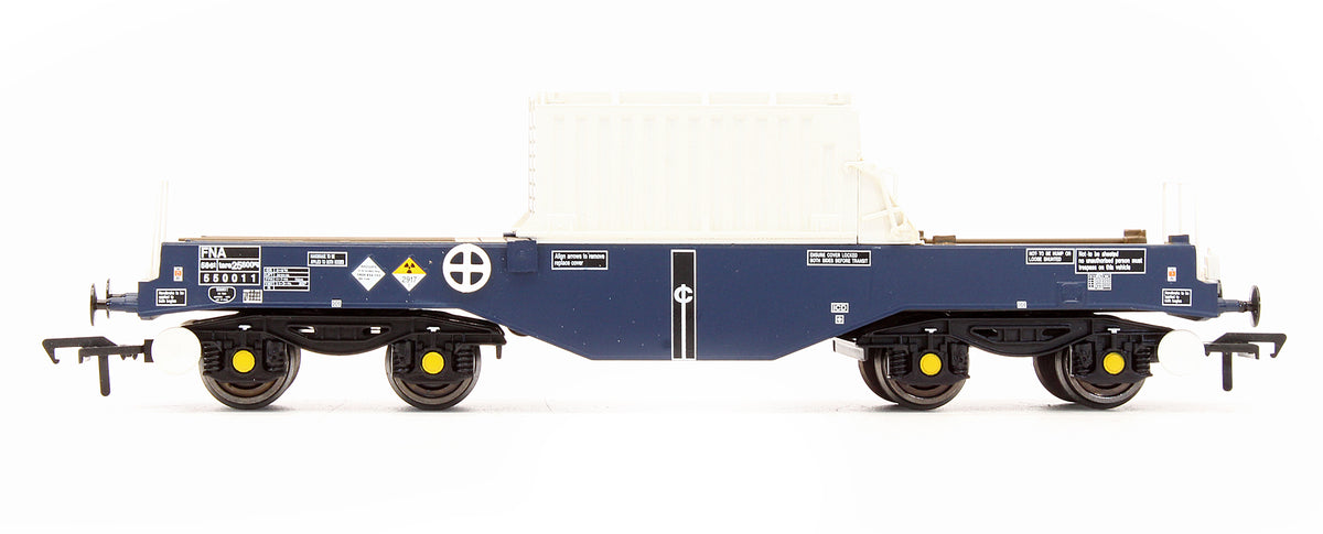 Pre-Owned 38-345K FNA Nuclear Flask Wagon Flat Floor 550011 DRS Blue - Exclusive Edition
