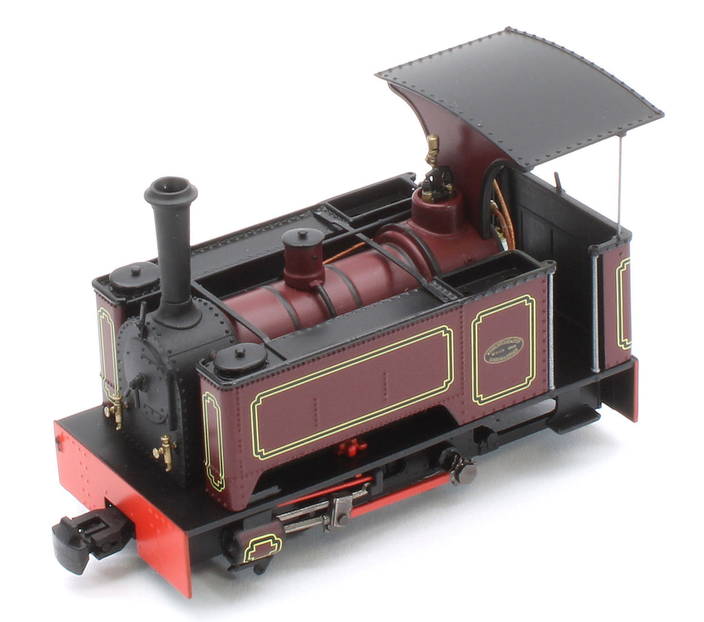 986506 Sirdar Class 0-4-0 Kerr, Stuart & Co. Long-Tank Lined Maroon Steam Locomotive - DCC Fitted