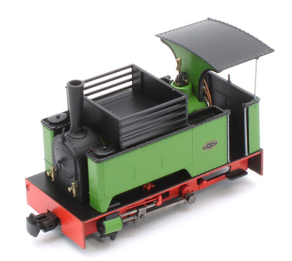 986507 Sirdar Class 0-4-0 Kerr, Stuart & Co. Long-Tank Plain Green Steam Locomotive - DCC Fitted