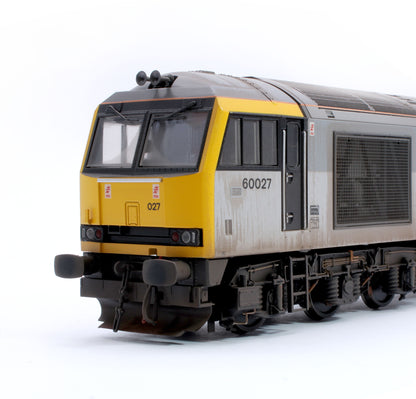Highly Detailed Premium Weathered Class 60 027 “Joseph Banks” Triple Grey Petroleum Diesel Electric Locomotive - DCC Sound