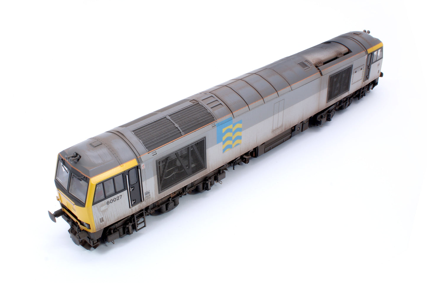 Highly Detailed Premium Weathered Class 60 027 “Joseph Banks” Triple Grey Petroleum Diesel Electric Locomotive